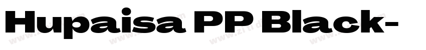 Hupaisa PP Black字体转换